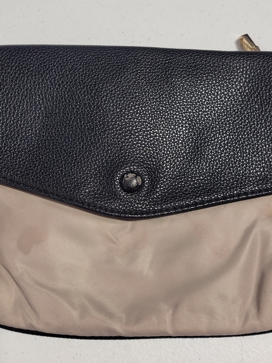 Neiman Marcus Handbags - Neiman Marcus Black and Beige Clutch/Wristlet